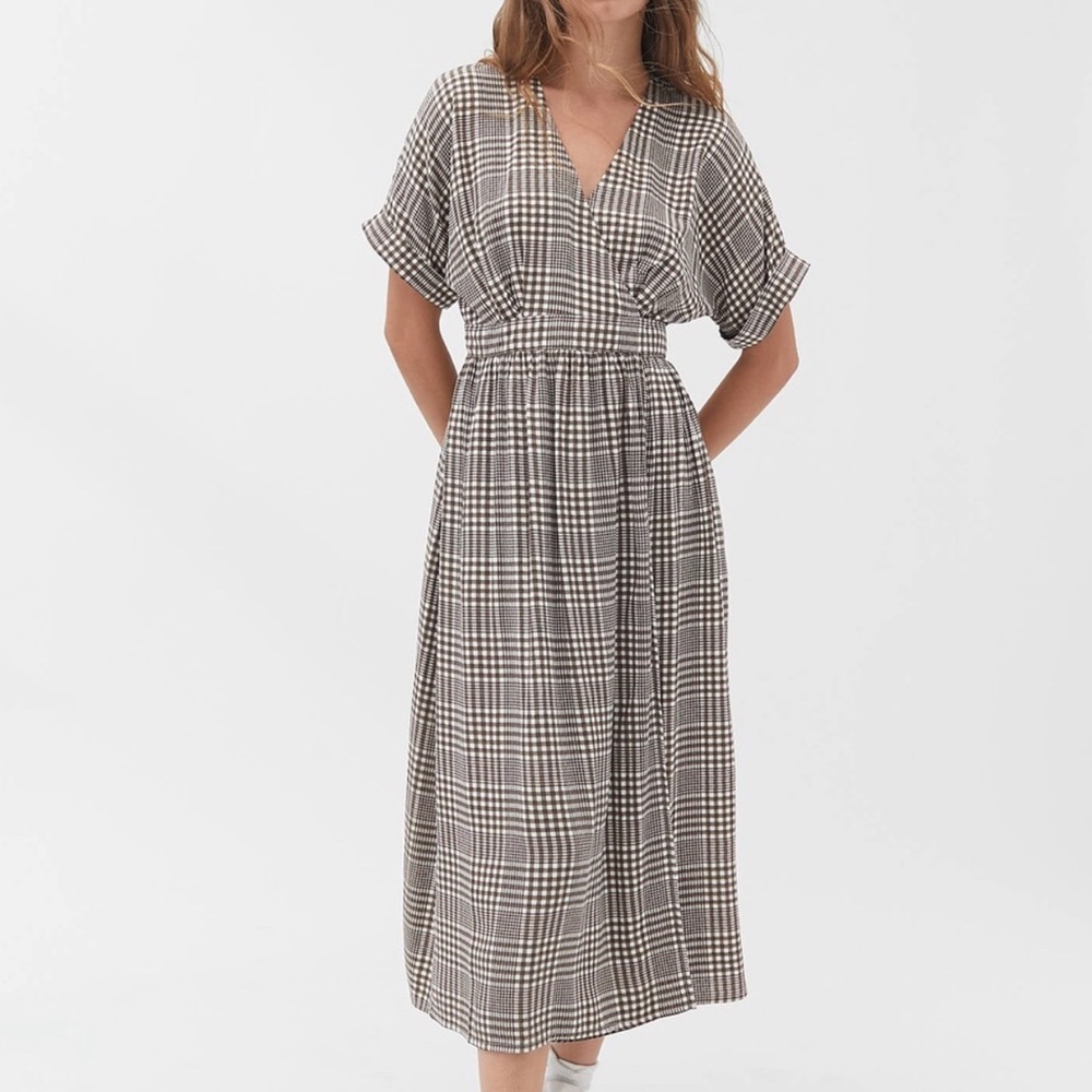 Urban Outfitters Plaid Wrap Dress